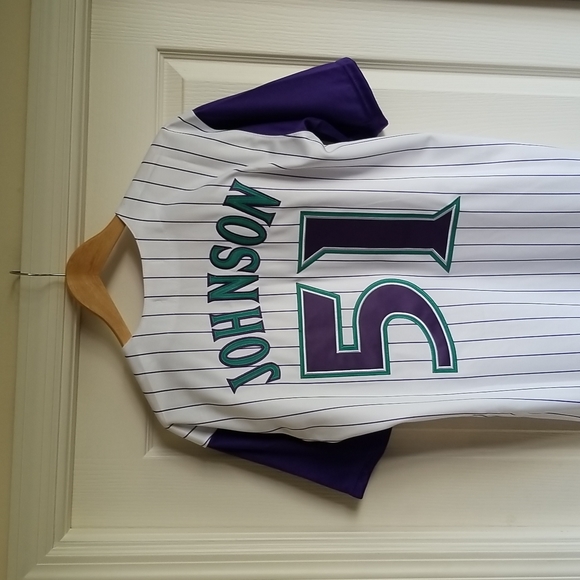 RANDY JOHNSON ARIZONA DIAMONDBACKS THROWBACK JERSEY - Picture 8 of 9